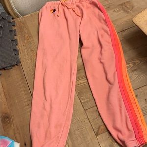 Aviator nation pink sweatpants